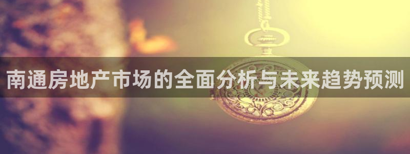 和记怡情视频在线官网：南通房地产市场的全面分析与未来趋势预测