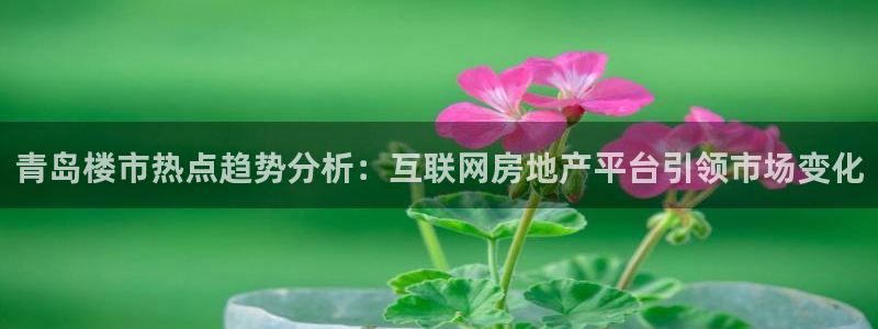 香港和记官网：青岛楼市热点趋势分析：互联网房地产平台引领市场