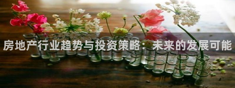 和记娱乐怡情博官网：房地产行业趋势与投资策略：未来的发展可能