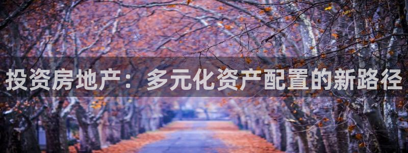 和记大合城dk2官网：投资房地产：多元化资产配置的新路径