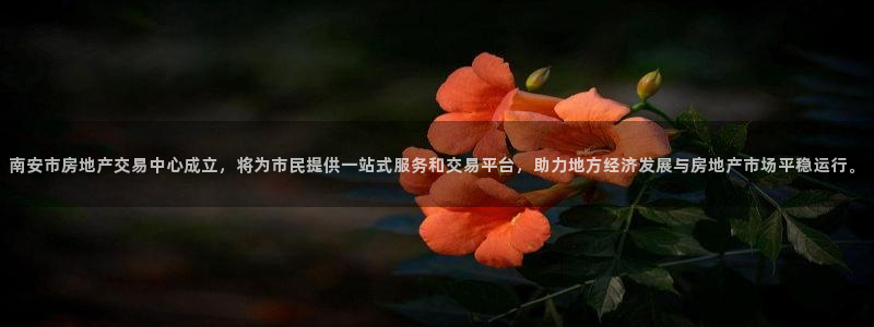 官网和记通讯：南安市房地产交易中心成立，将为市民提供一站式服