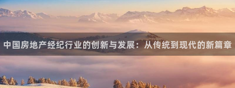 和记官网 (中国区)官方网站：中国房地产经纪行业的创新与发展