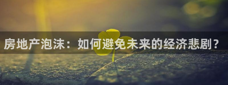 和记怡情h88官网中文版：房地产泡沫：如何避免未来的经济悲剧